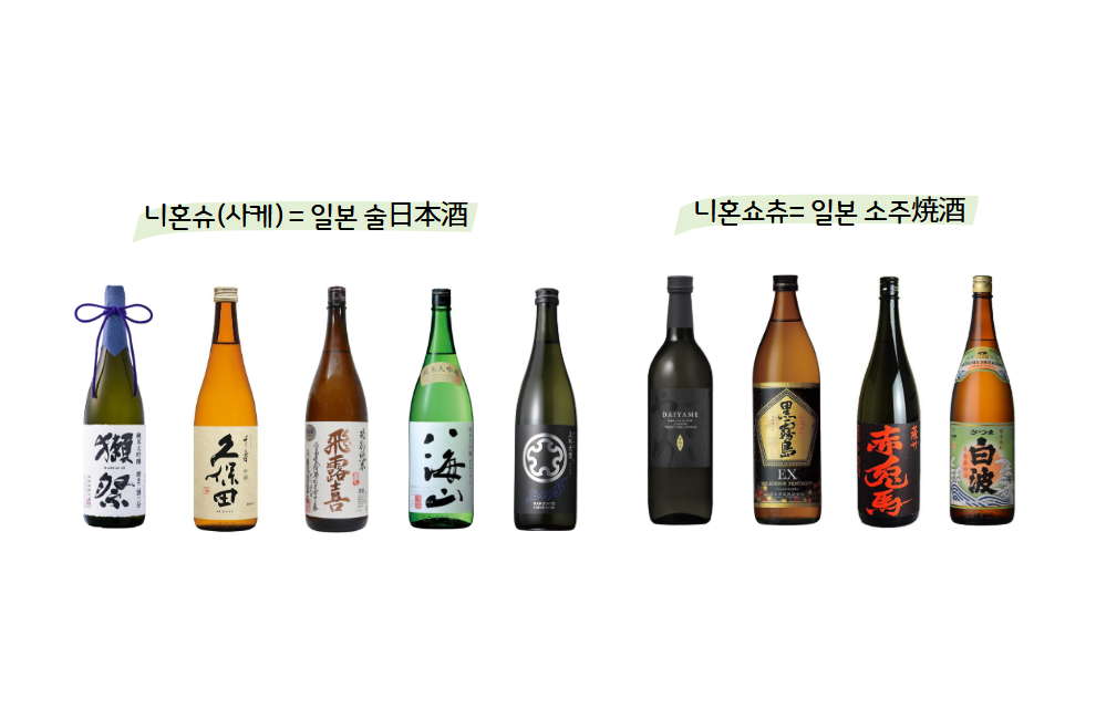 니혼슈(사케)와 일본소주(니혼쇼츄)의 차이점은 뭘까? 일본 소주의 종류를 알아보아요. 홋카이도 특산물을 이용한 소주까지!