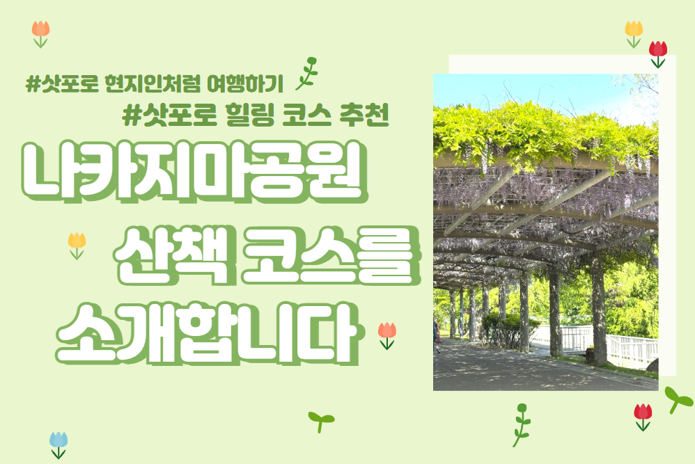 삿포로 현지인처럼 여행하는 코스! 삿포로 도심 속 한적한 공원. 나카지마 공원에서 산책하기.