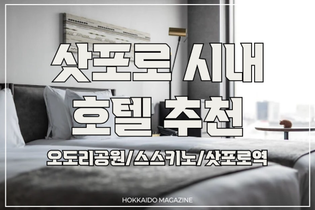 만족도 높은 삿포로 시내 호텔 BEST8 오도리공원/스스키노/삿포로역
